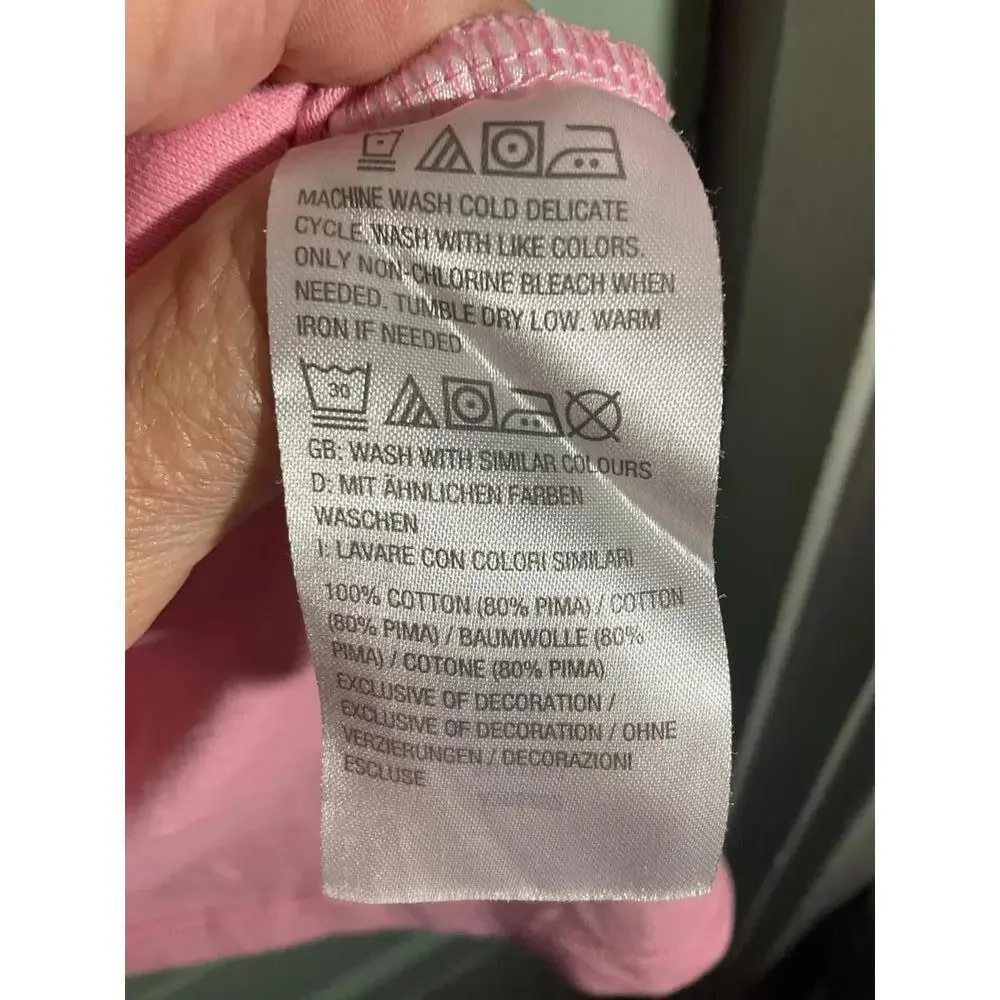 Isaac Mizrahi Live Essentials Pink Women's Tunic Top Large - Picture 5 of 6